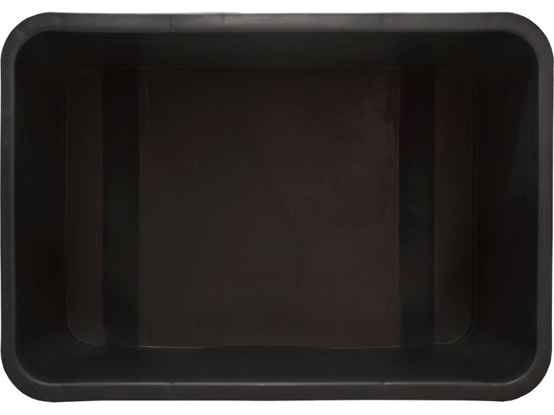 Ящик сплошной 710×500×455 мм, объем 122 л., арт.: 425, чёрный, код: 01615