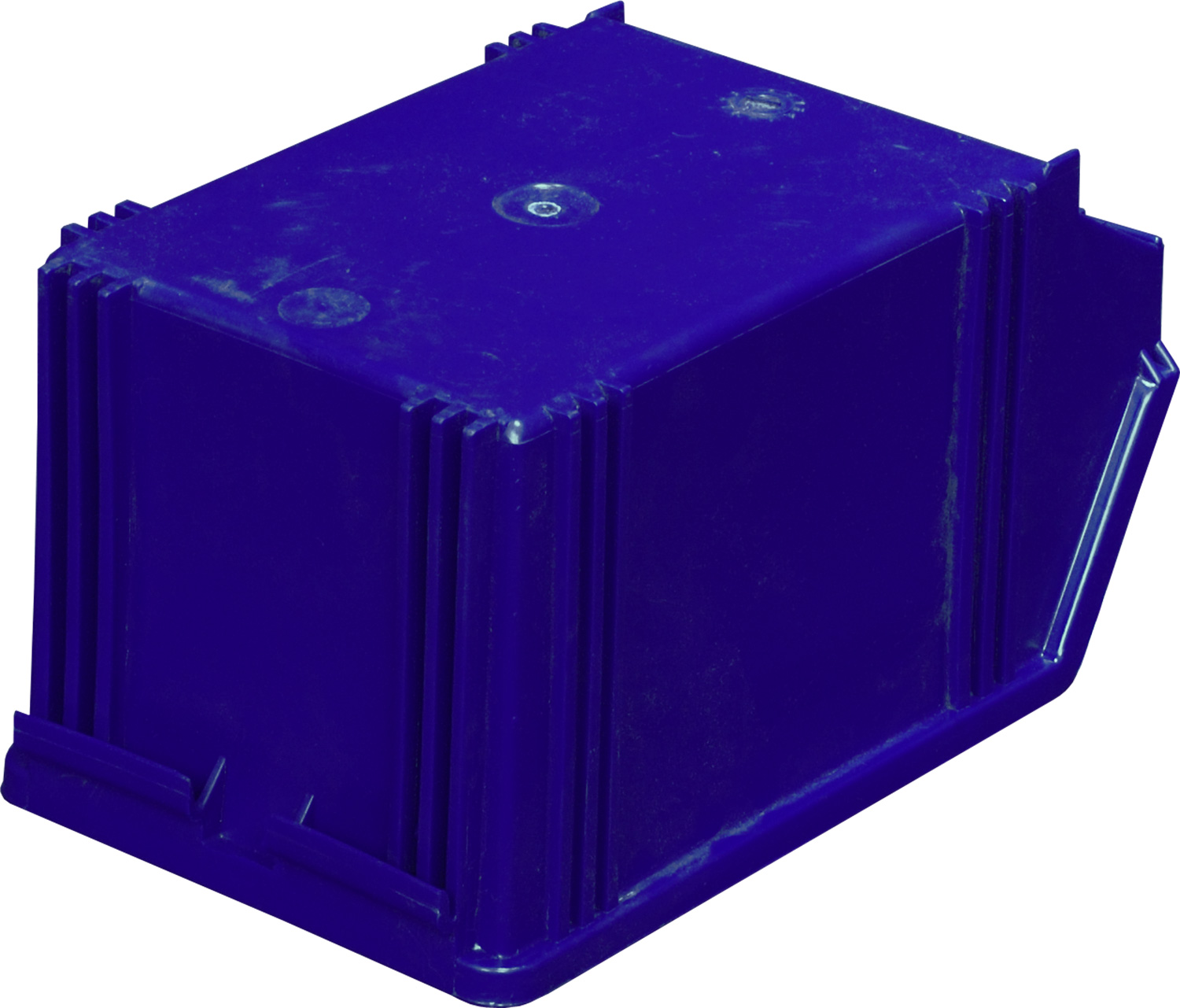 Ящик сплошной 250×148×130 мм, объем 4.81 л., арт.: 7967, синий, код: 01705