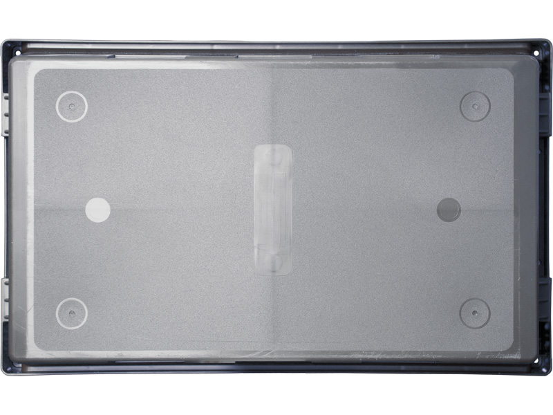 Ящик сплошной 490×300×210 мм, объем 30.87 л., арт.: 4930, серый, код: 24695