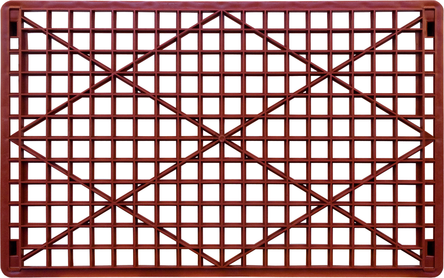 Ящик перфорированный 740×460×102, арт.: 402, объём 25, красный, код: 00451