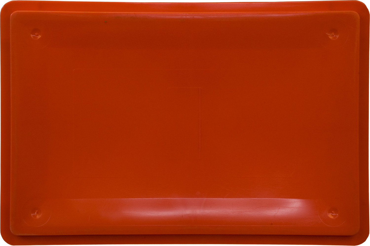 Ящик сплошной 600×400×120 мм, объем 25 л., арт.: 205, красный, код: 06903, Е1 (евроформат)