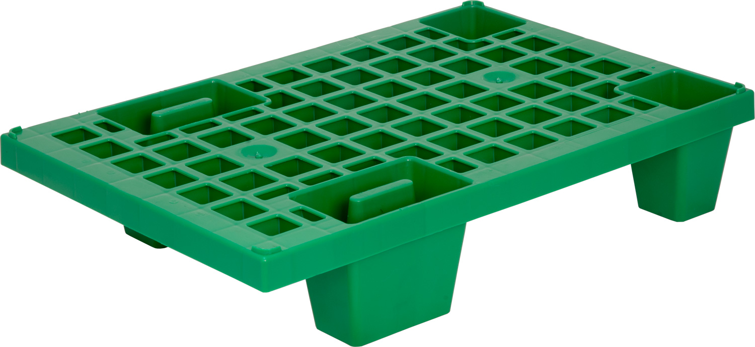 pallet_600kh400kh130_perforirovannyy_na_nozhkakh_zelenyy.jpeg