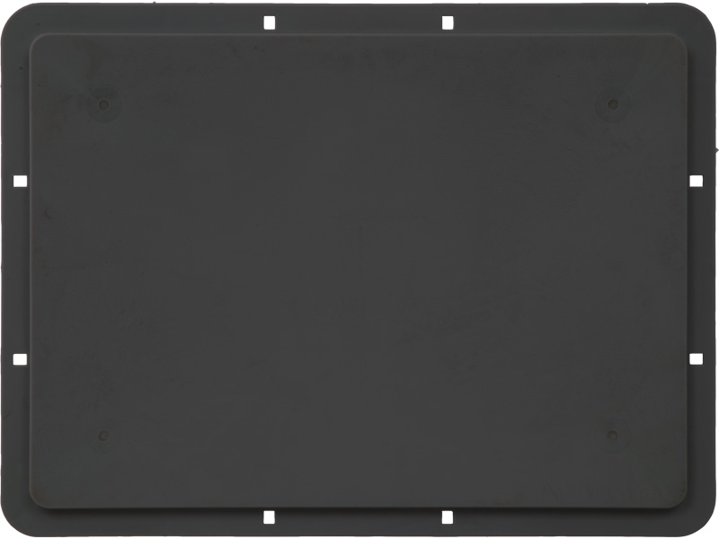 Ящик сплошной 400×300×220 мм, объем 21 л., арт.: ЕС 4322.1 R, чёрный, код: 24829