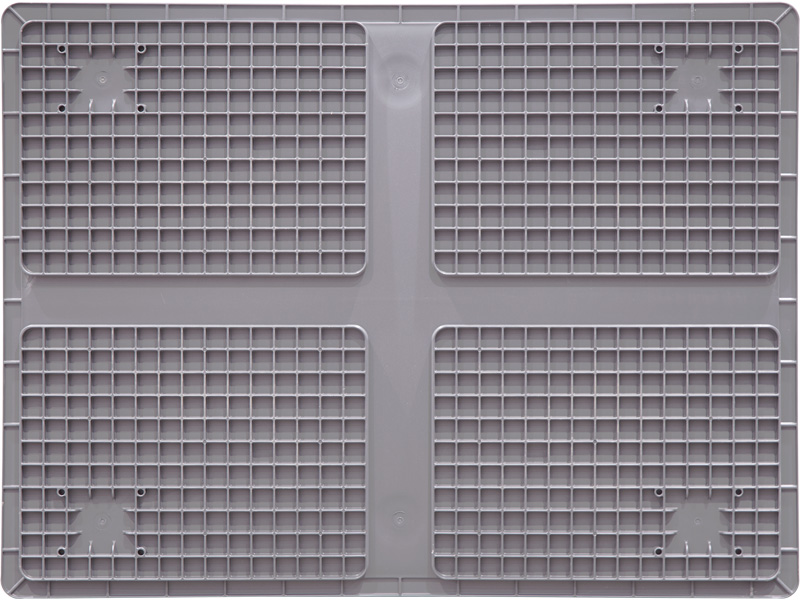Ящик сплошной 800×600×170 мм, объем 81.6 л., арт.: SPK 8616, серый, код: 24291